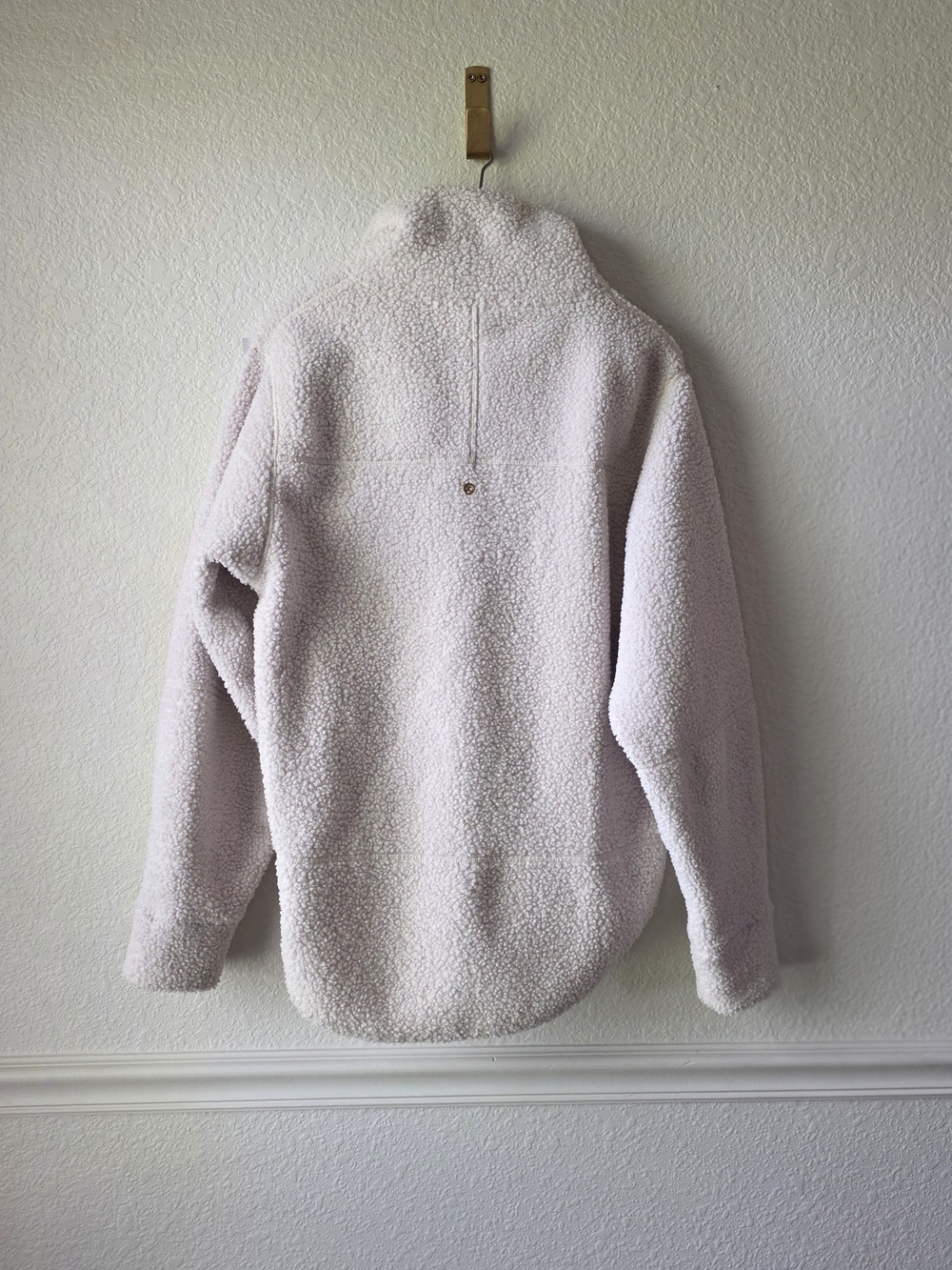 CALIA by Carrie Underwood Cream Teddy Half-Zip Jacket - Picture 2 of 6